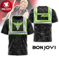 Bon Jovi Forever High Visibility Safety Rock Band Gift 2025 Two Sided Shirt