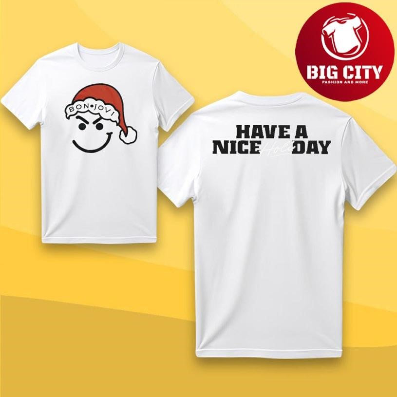 Bon Jovi Have a Nice Holiday 2025 Two Sided Shirt