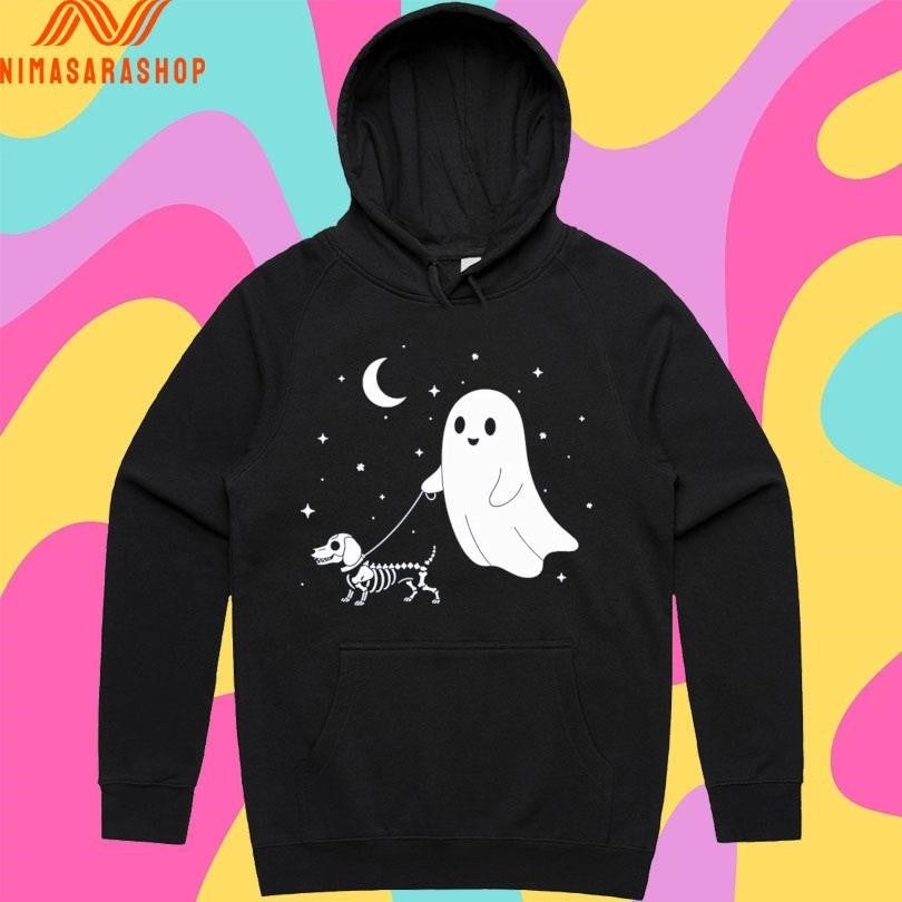Boo And Bone Skeleton Dog Shirts