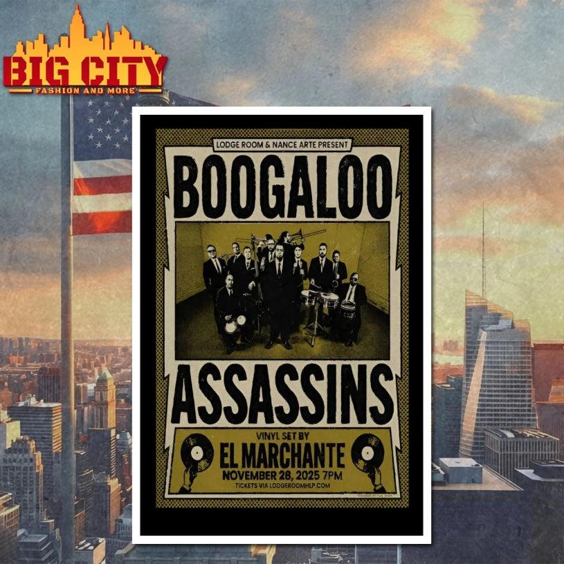 Boogaloo Assassins 11-28-2025 Lodge Room in Los Angeles CA Poster shirt
