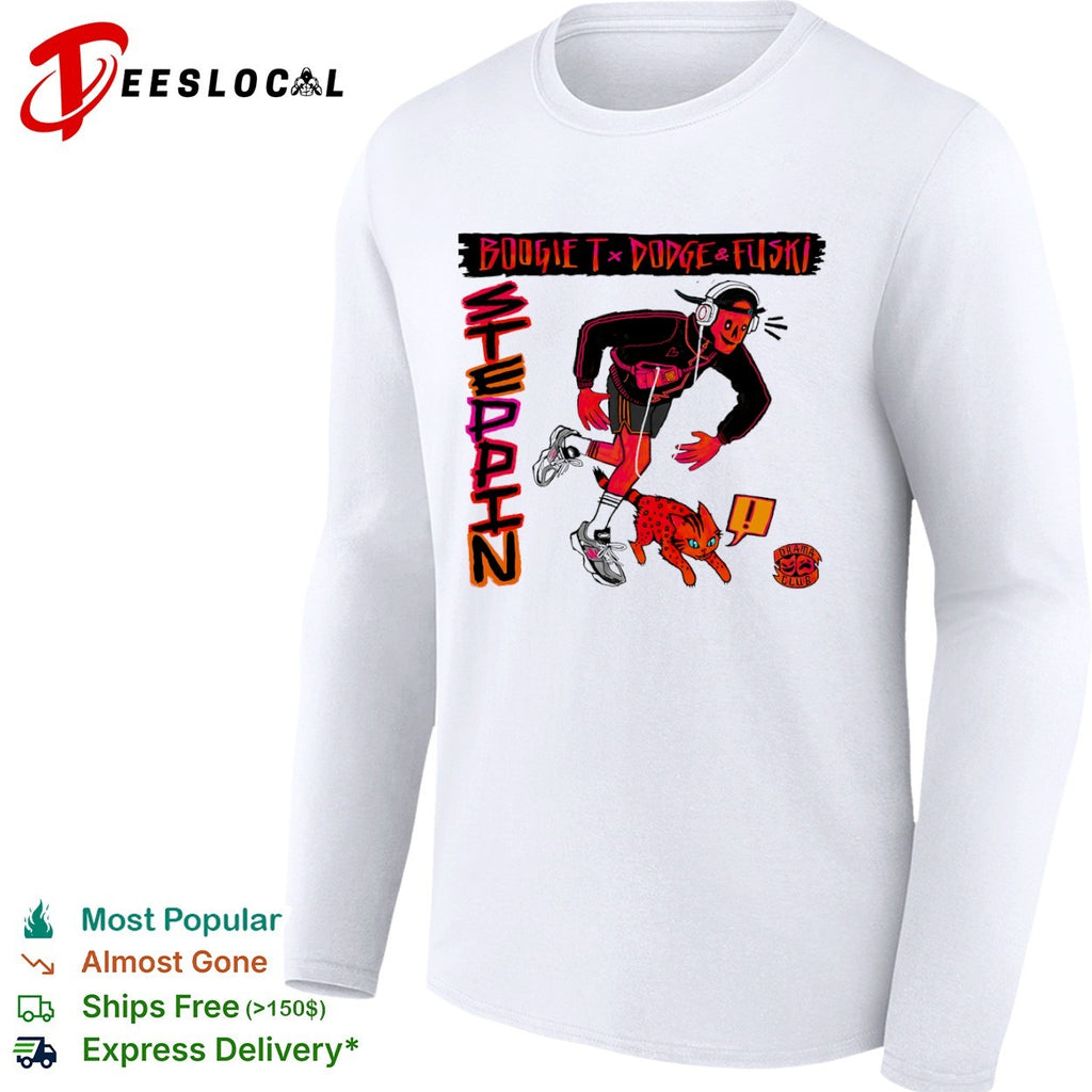 Boogie T x Dodge and Fuski Steppin Drama Club cat shirt