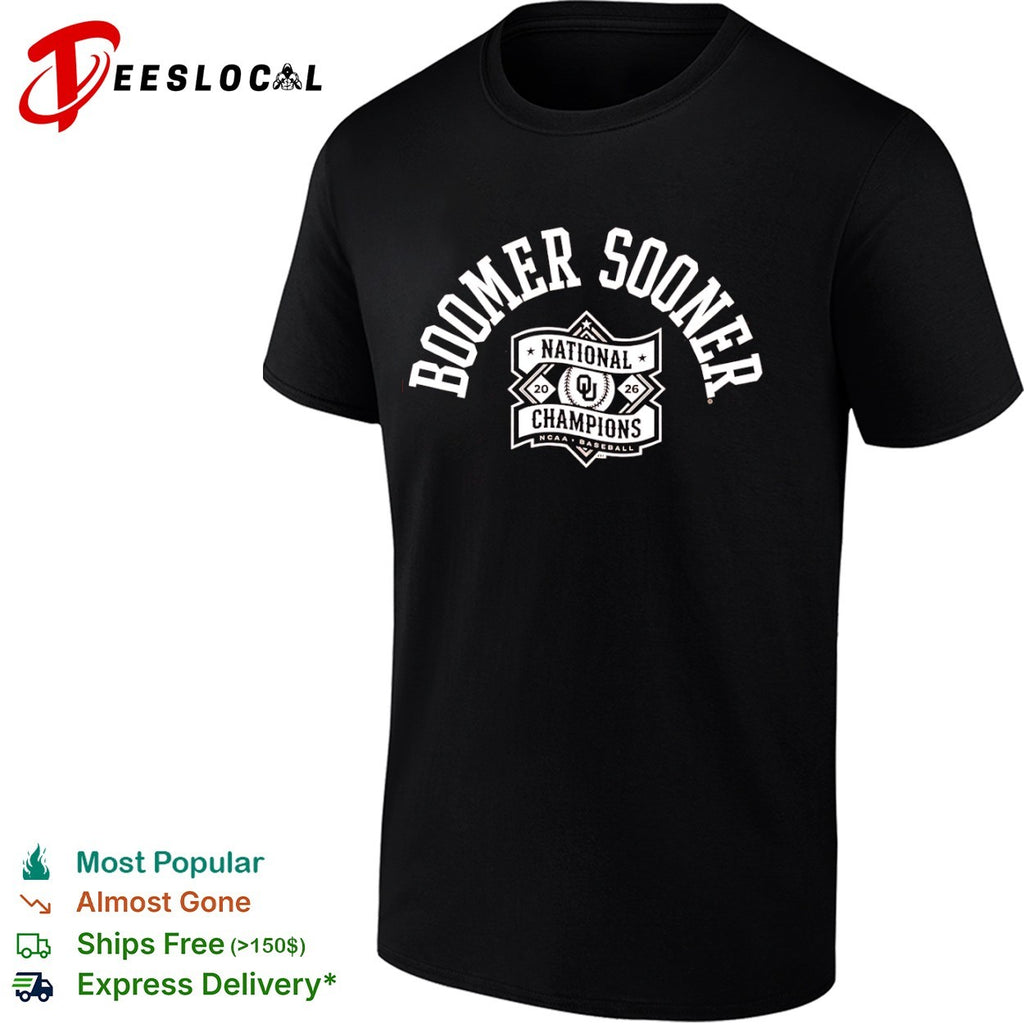 Boomer Oklahoma Sooner National Champions 2026 NCAA Baseball shirt