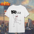 Booyoga Dancing Skeleton Yoga Halloween Design Boxy Shirt
