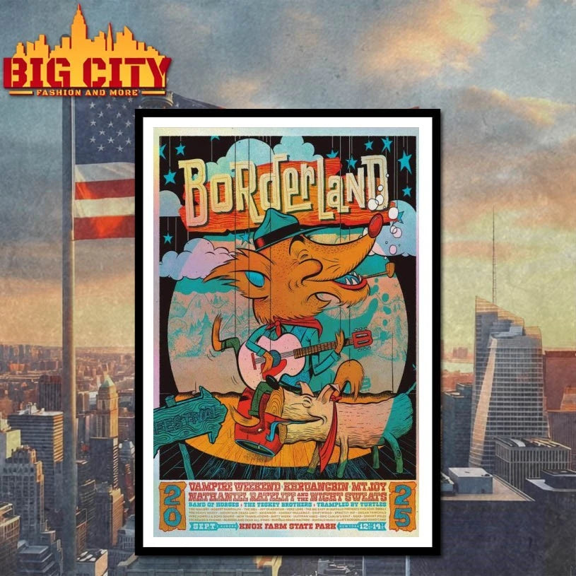Borderland 2025 East Aurora Sept 14 2025 New York Poster shirt