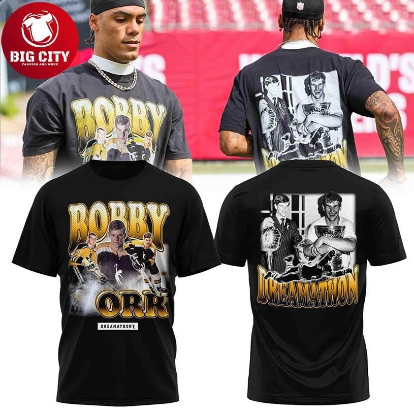 Boston Bruins Bobby Orr Dreamathon Powered By Tradition 2025 Two Sided Shirt