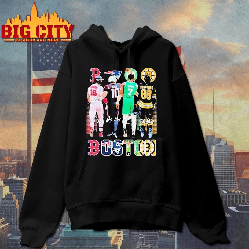 Boston Celtics Brown Bruins Pastrnak Patriots Maye Red Sox Duran 2025 Shirt