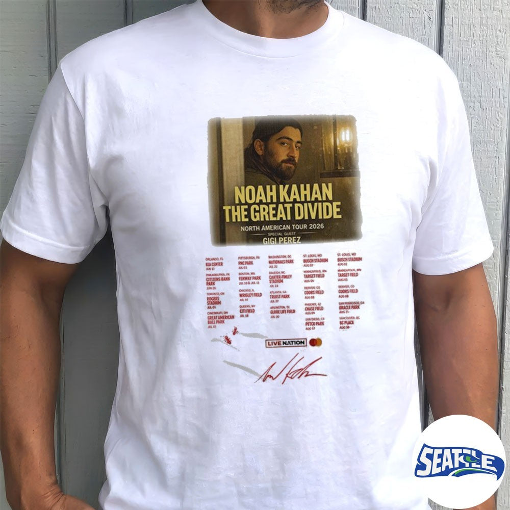Boston Red Sox x Noah Kahan North America Tour 2026 Dates Signature shirt