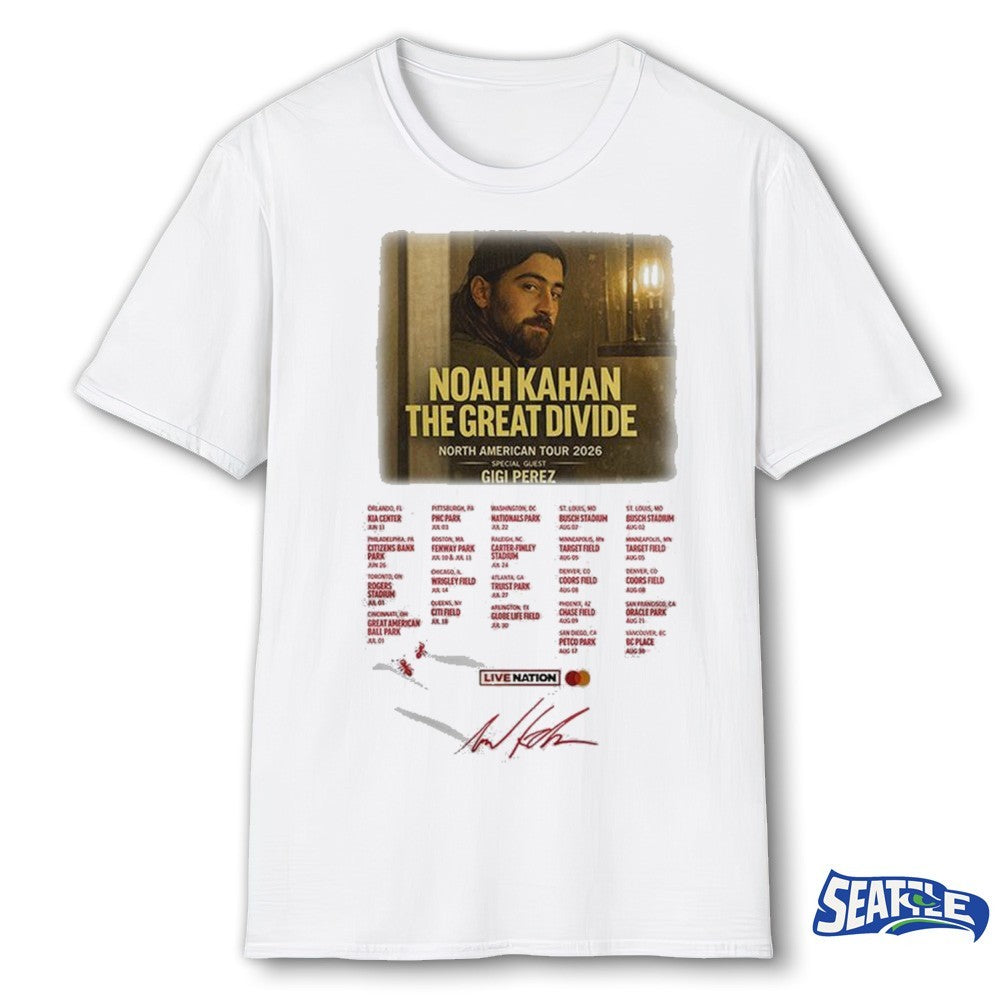 Boston Red Sox x Noah Kahan North America Tour 2026 Dates Signature shirt