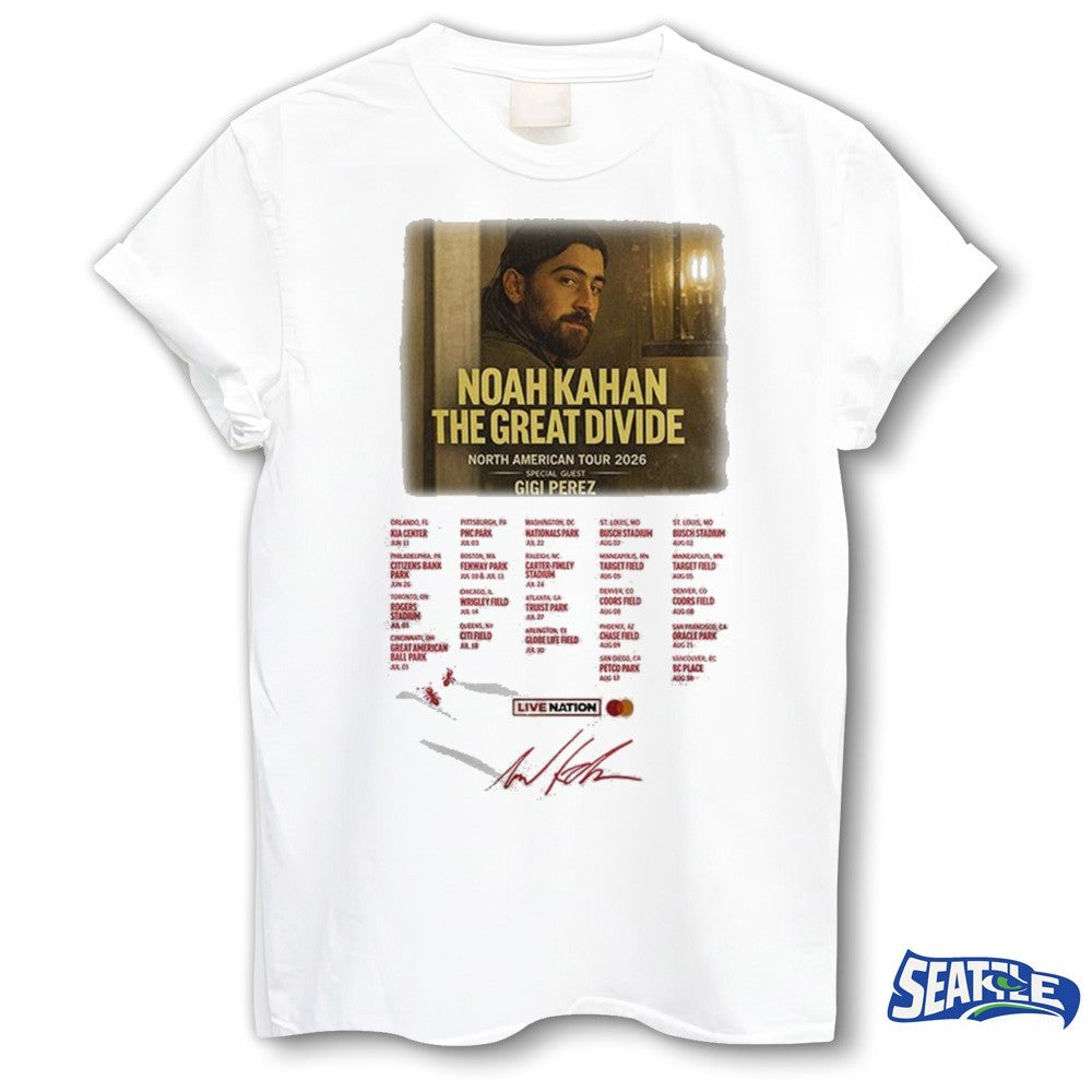 Boston Red Sox x Noah Kahan North America Tour 2026 Dates Signature shirt