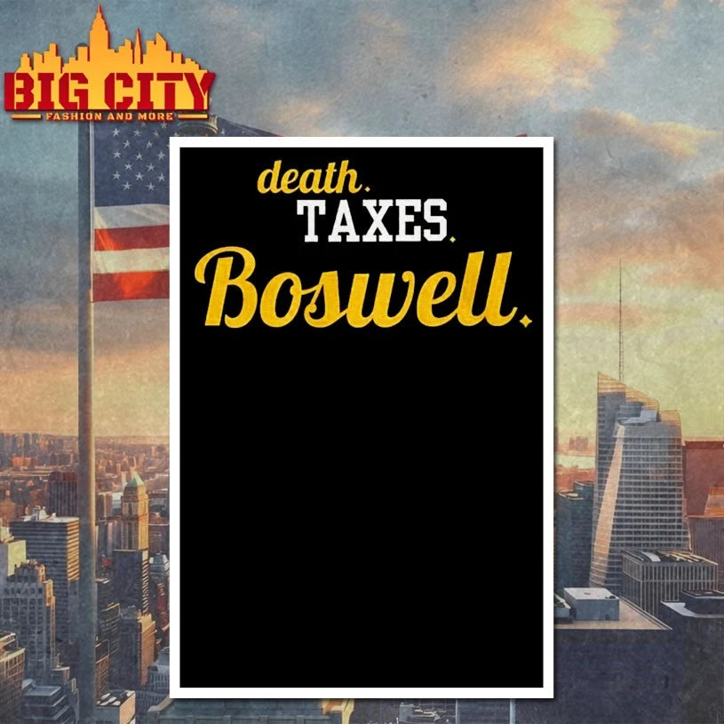 Boswell Guaran Pittsburgh Football Death Taxes Boswell Shirt
