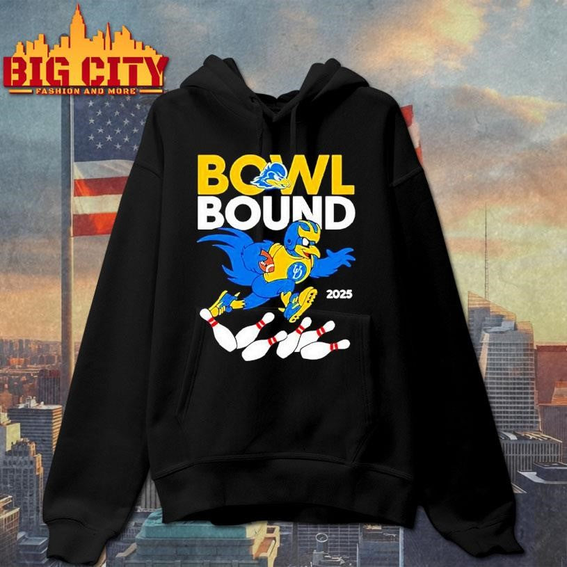 Bowl Bound Delaware Blue Mascot 2025 Bowlings Shirt