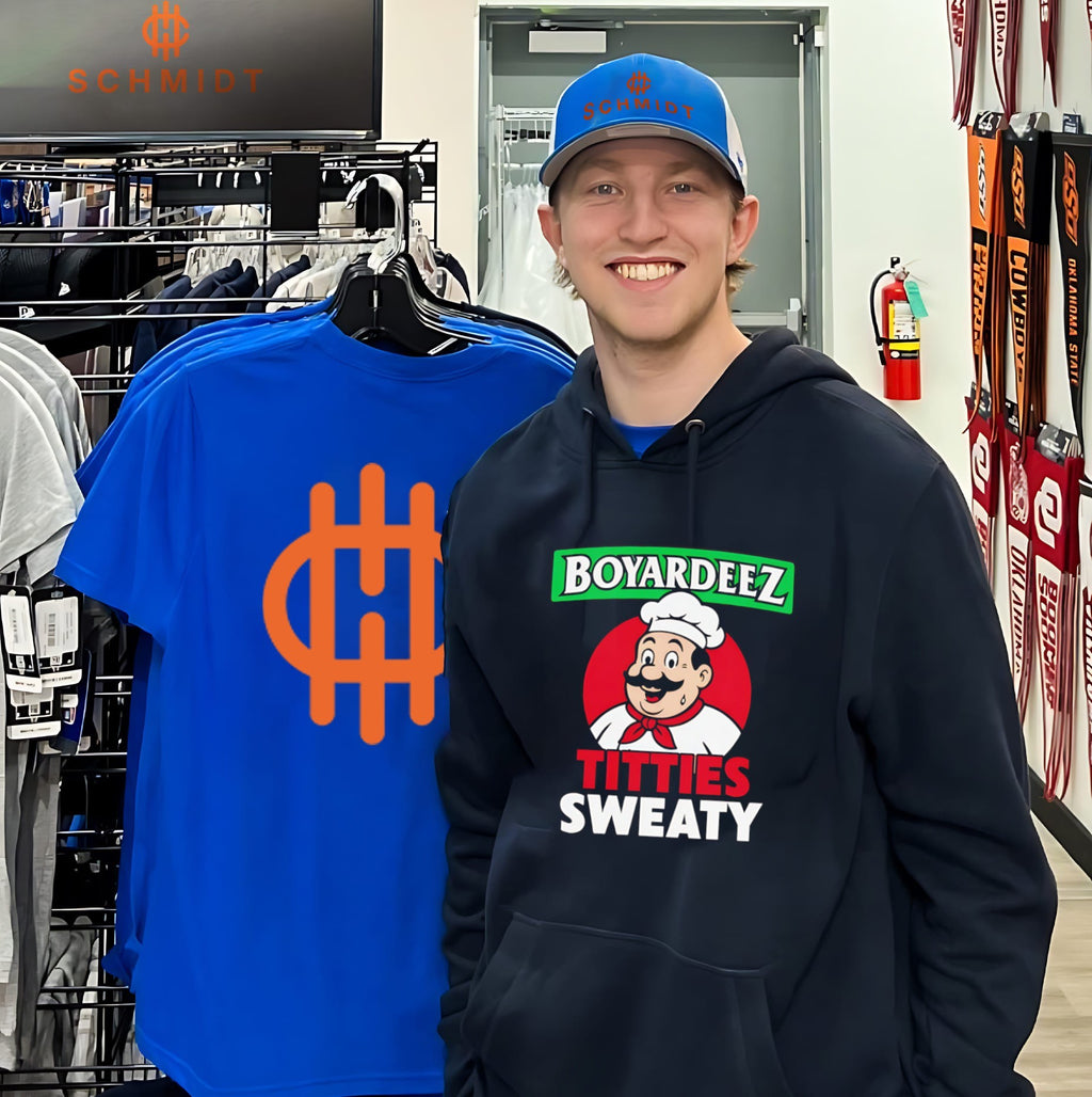 Boyardeez Titties Sweaty funny chef parody shirt