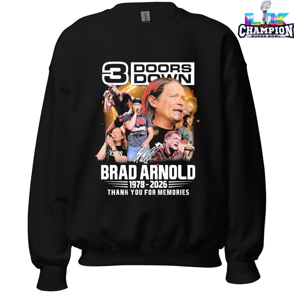 Brad Arnold 3 Doors Down 1978 2026 Thank You For The Memories Signature Shirts