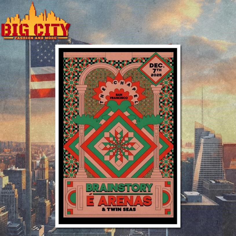 Brainstory And É Arenas San Francisco CA Dec 7 2025 Poster Shirt