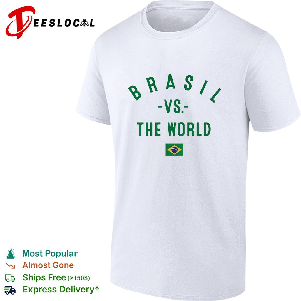 Brasil vs The World FIFA World Cup 2026 having flag shirt