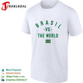 Brasil vs The World FIFA World Cup 2026 having flag shirt