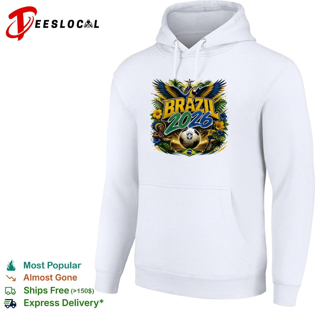 Brazil 2026 FIFA World Cup colorful rooster soccer fan tropical shirt