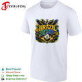 Brazil 2026 FIFA World Cup colorful rooster soccer fan tropical shirt