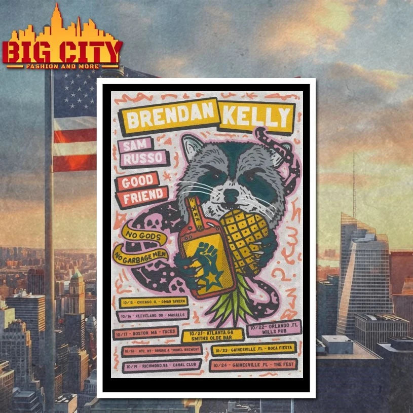 Brendan Kelly And Sam Russo With Good Friend No Gods No Garbage Men Tour 2025 Poster shirt
