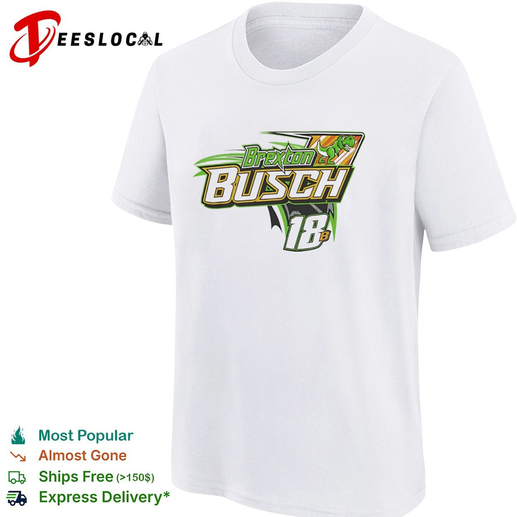 Brexton Busch NASCAR 18 B Dinosaur Racing shirt