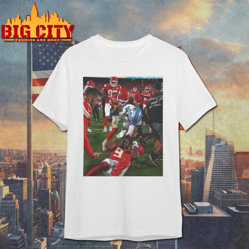 Brian Branch Slaps JuJu Smith Shirt