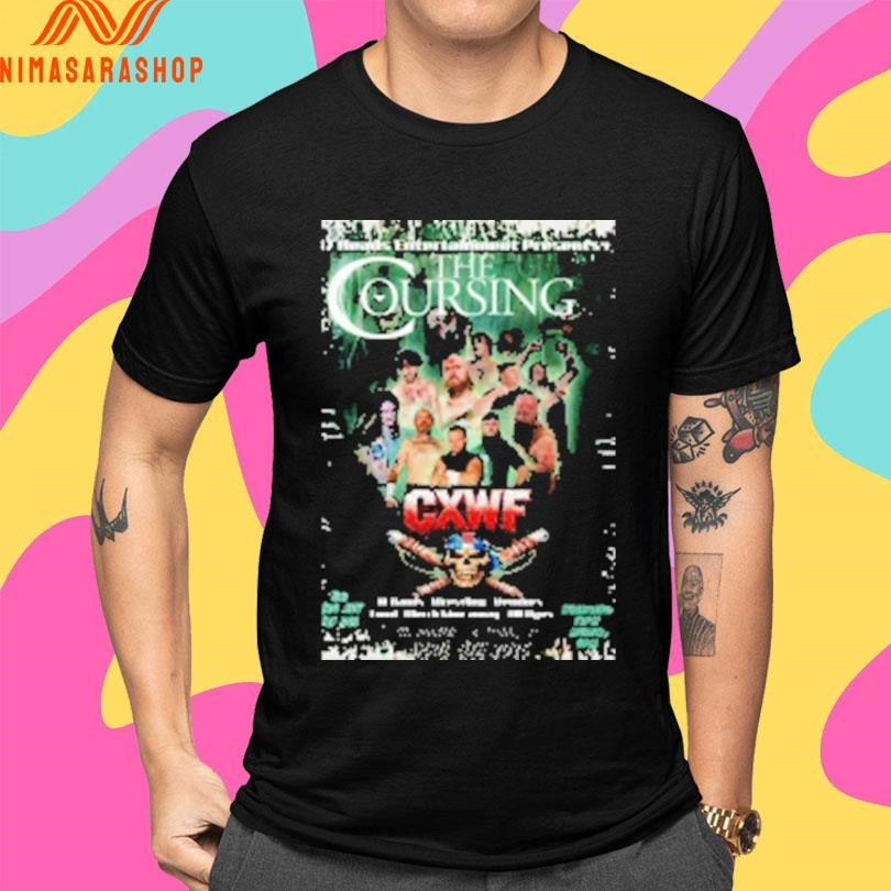 Brian White IWA Deep South The Coursing X CXWF Shirts