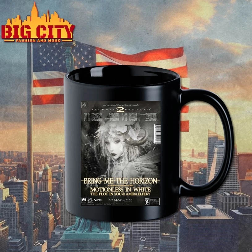 Bring Me the Horizon Ascension Program 2 As It Was Written EVE Was Sent Down Unto Mankind North American City Dates Home Decor Poster Shirt