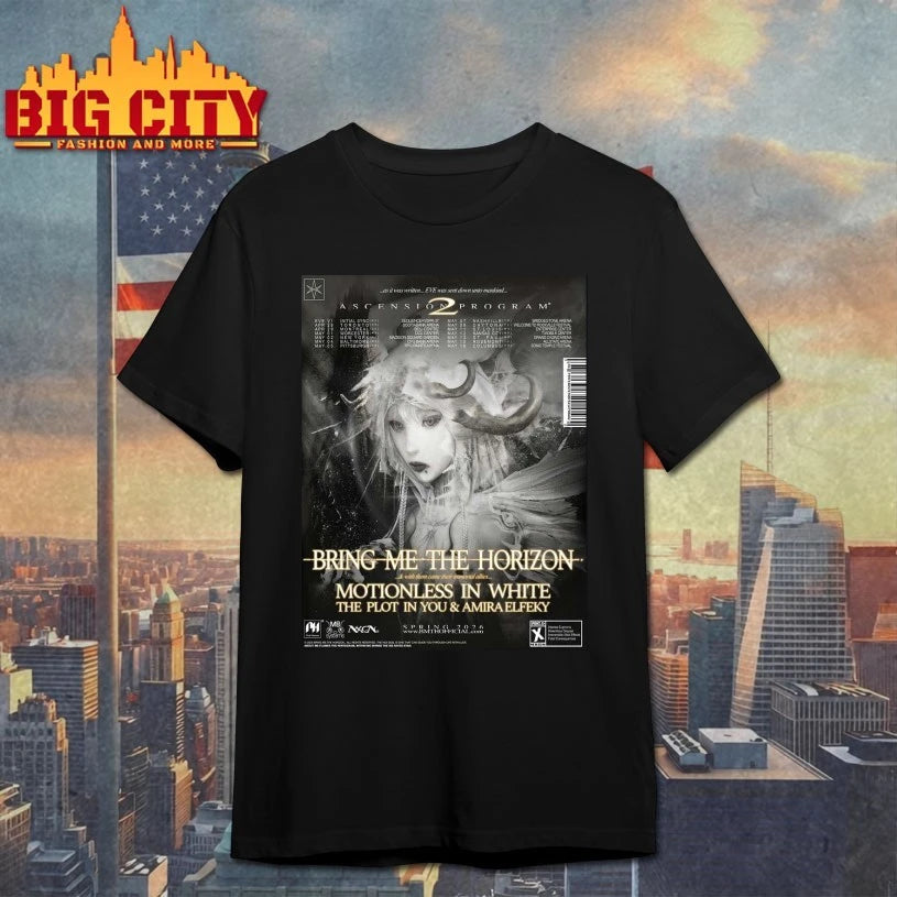 Bring Me the Horizon Ascension Program 2 As It Was Written EVE Was Sent Down Unto Mankind North American City Dates Home Decor Poster Shirt