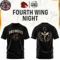Brisbane Broncos Fourth Wings Night 2026 Dark T-Shirt