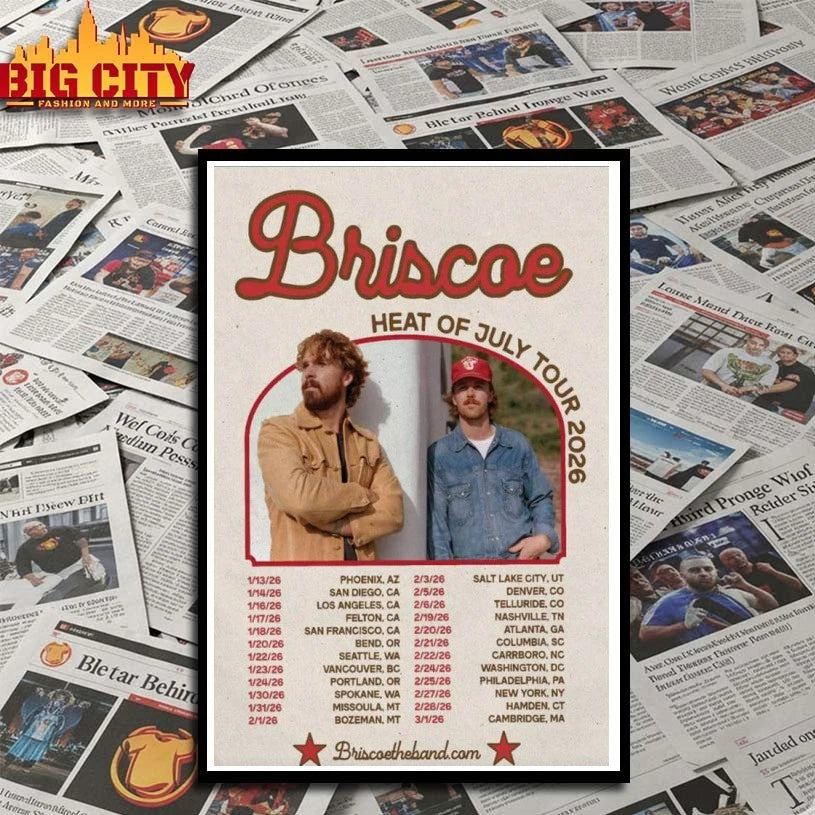 Briscoe Heat Of July Tour 2026 Poster shirt