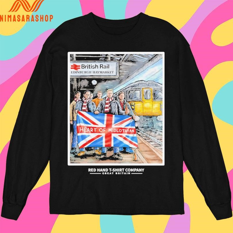 British Rail Edinburgh Haymarket Heart Of Midlothian Shirts
