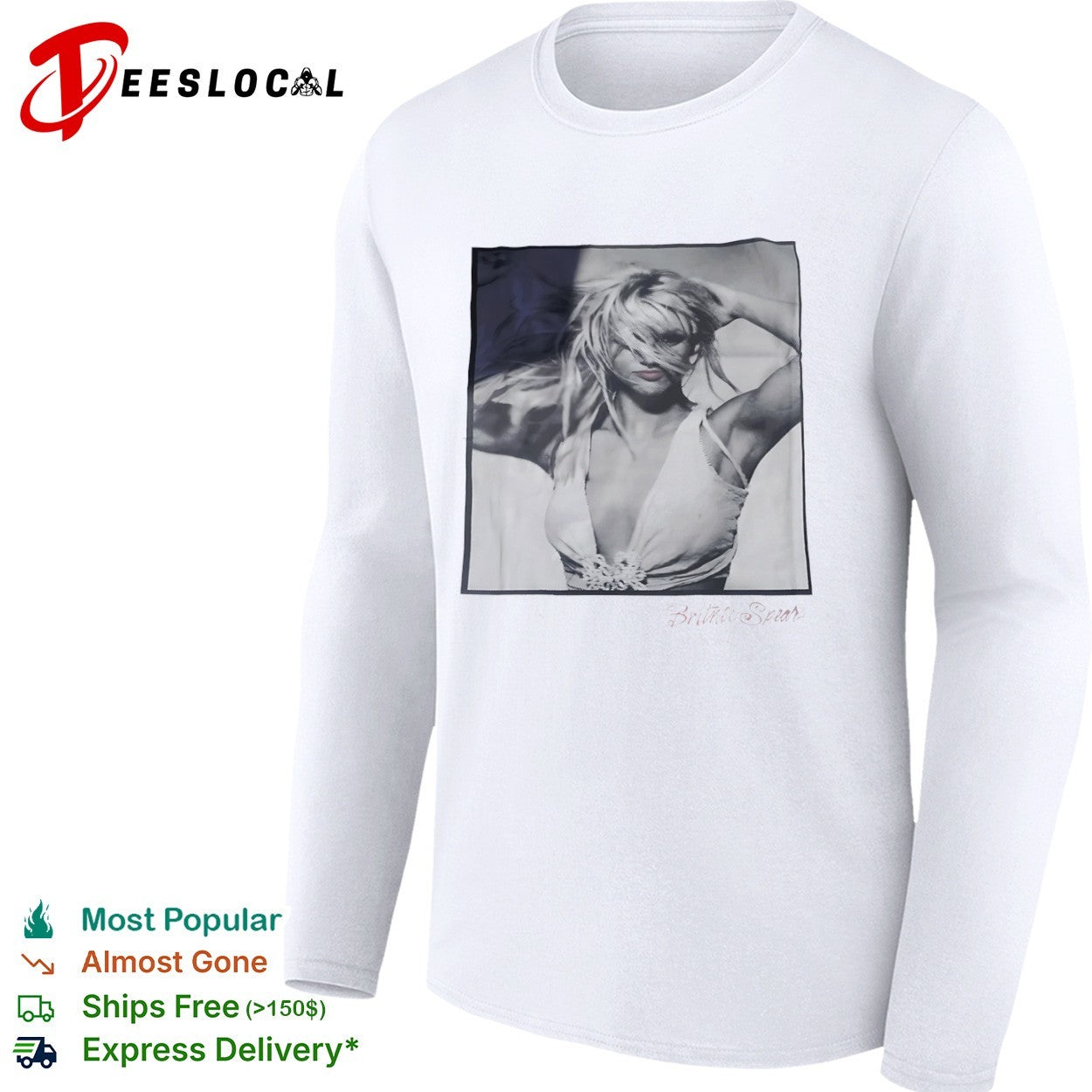 Britney Spears Britney Spears face portrait shirt