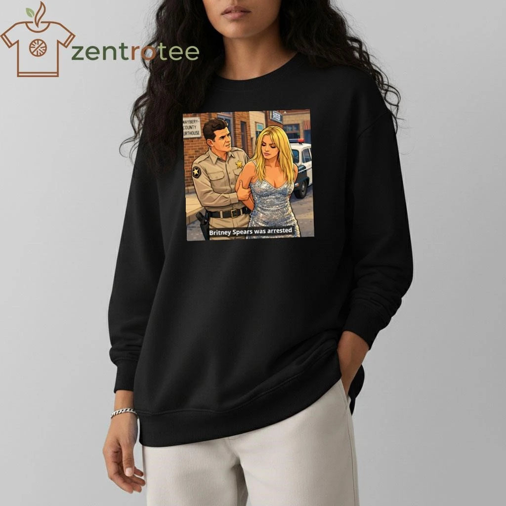 Britney Spears was arrested – anime tee