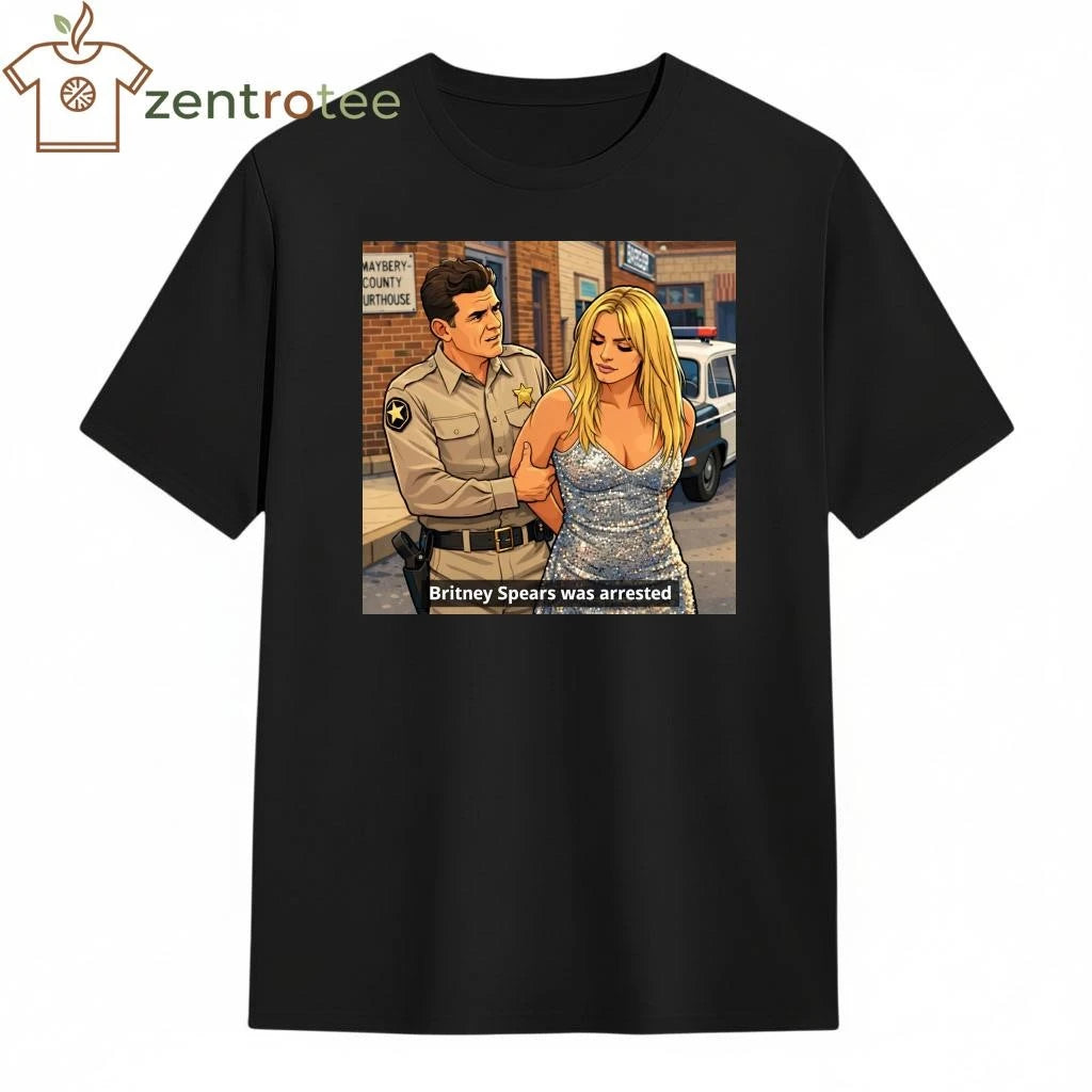Britney Spears was arrested – anime tee