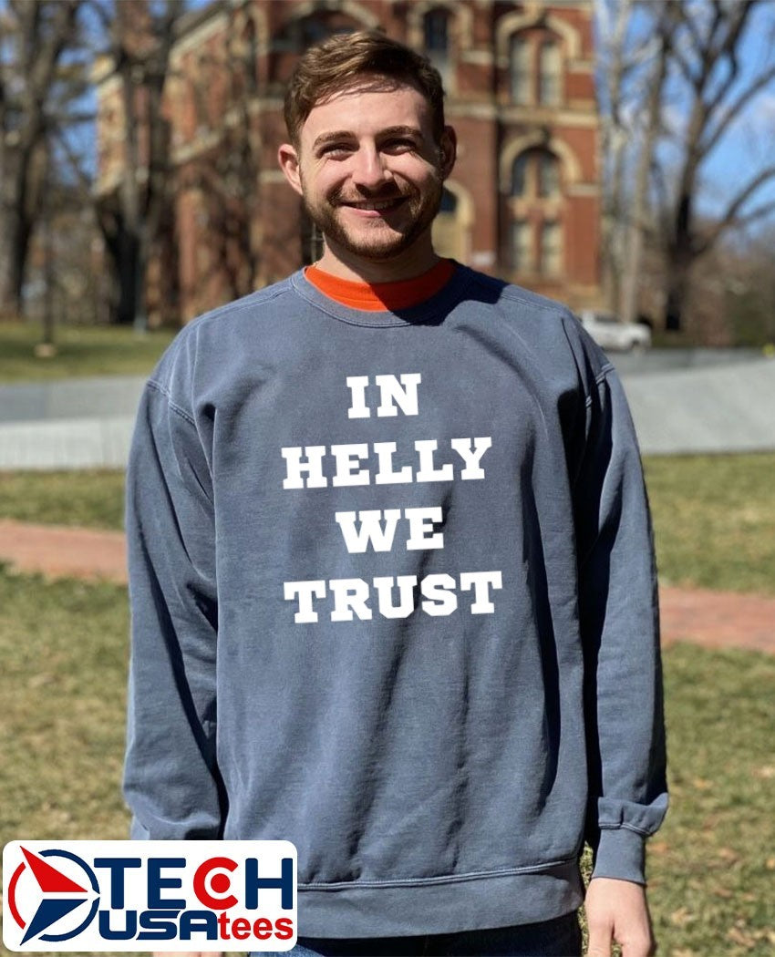 Brock Faber in Helly we trust shirt