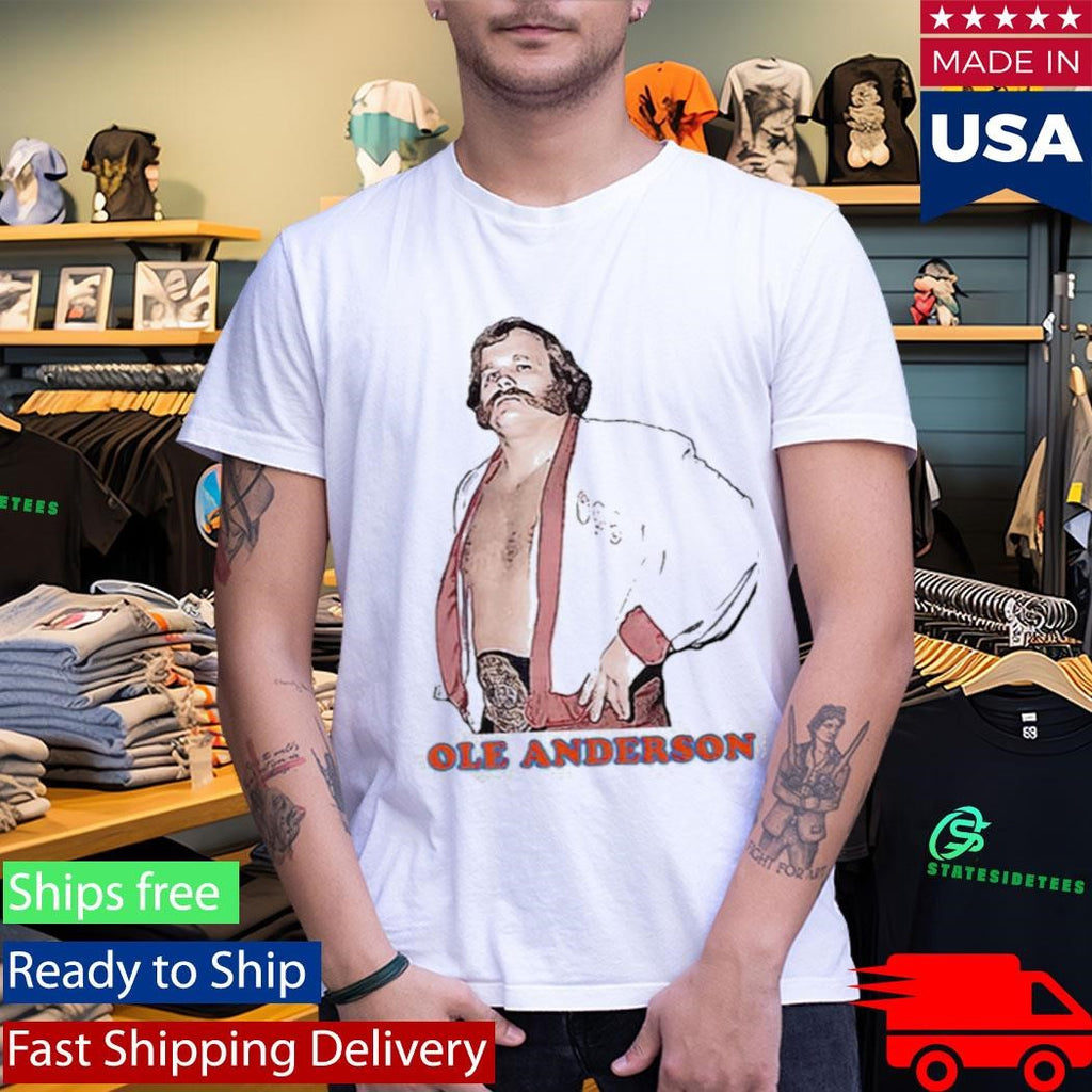 Brooks Jensen Wearing Ole Anderson Shirt