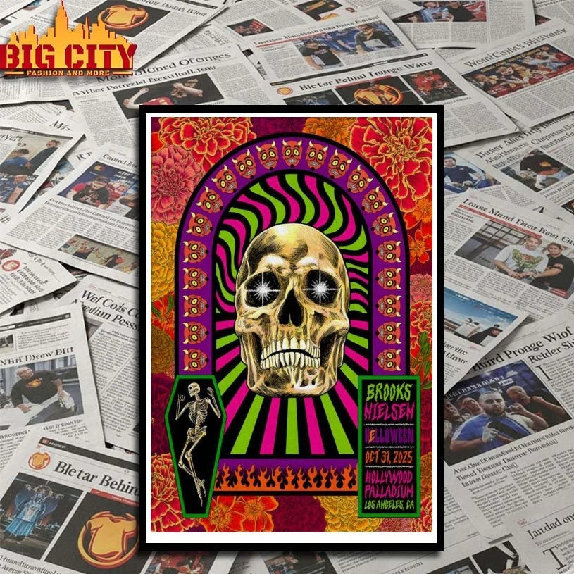 Brooks Nielsen Oct 31 2025 Hollywood Palladium Halloween Show Poster shirt