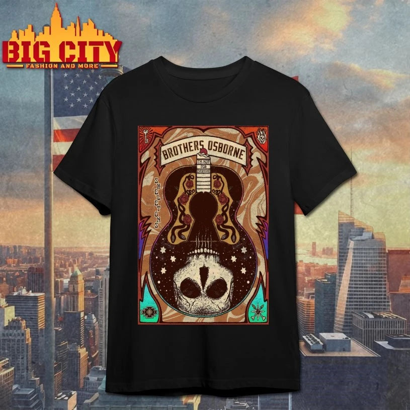 Brothers Osborne I’m Not For Everyone Skeletons Poster shirt