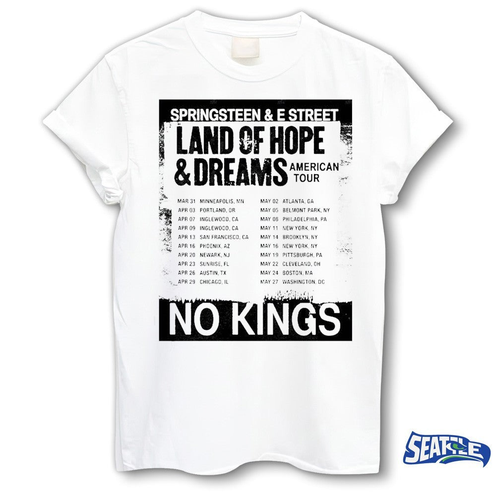 Bruce Springsteen And E Street Band Land Of Hope And Dreams American Tour 2026 No Kings shirt