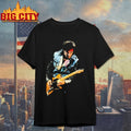 Bruce Springsteen Denim Vest Guitar Rock Legend Concert Performance Shirts