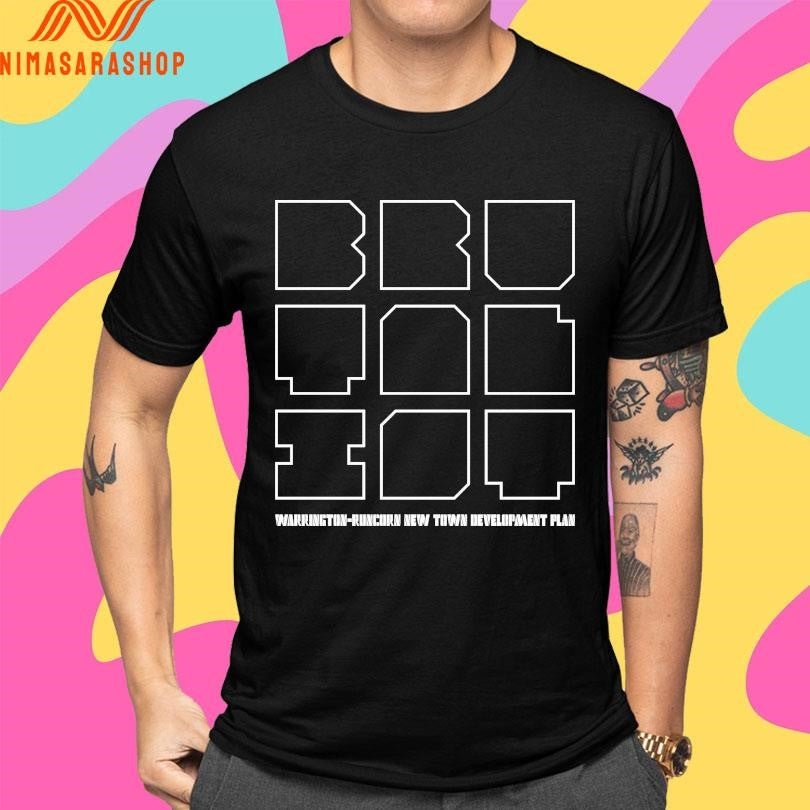 Brutalist Warrington-Runcorn New Town Development Plan Shirts