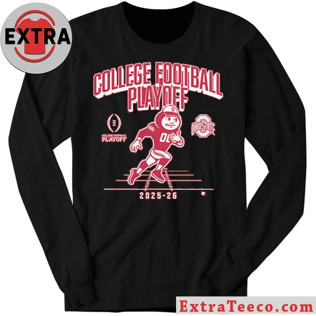 Brutus Buckeye Ohio State Football 2025-26 College Football Playoff Mascot T-Shirt