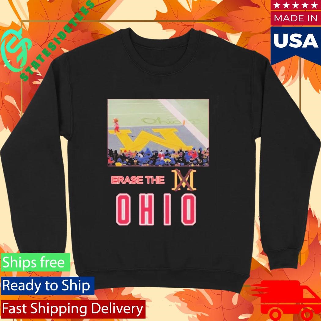 Brutus Ohio State Snow Erase The M Shirt