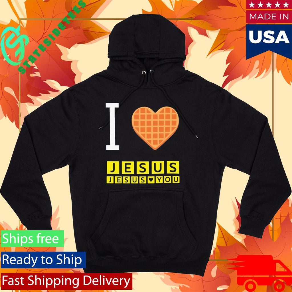 Bryce Crawford I Love Jesus Jesus Loves You Waffle House Shirt