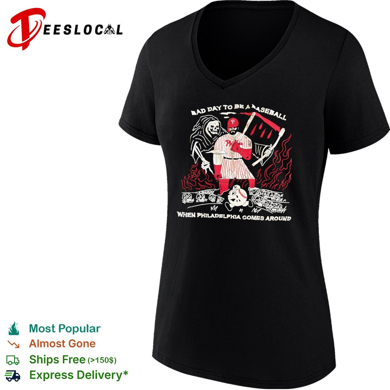 Bryce Harper Bad Day to be a Baseball when Philadelphia Comes Around shirt