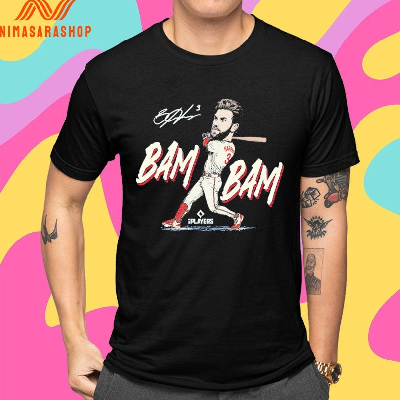 Bryce Harper Philadelphia Phillies Mlb Royal Bam Bam Shirts