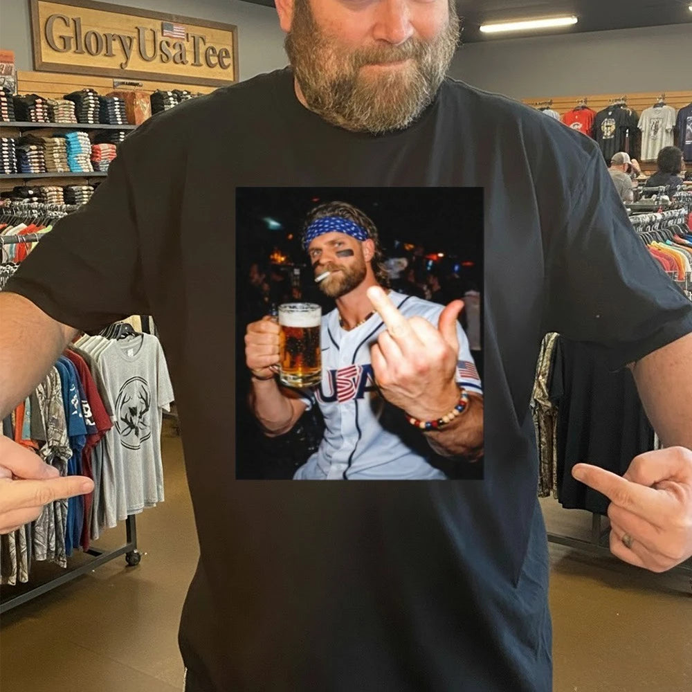 Bryce Harper Team USA WBC after hours middle finger T-Shirt