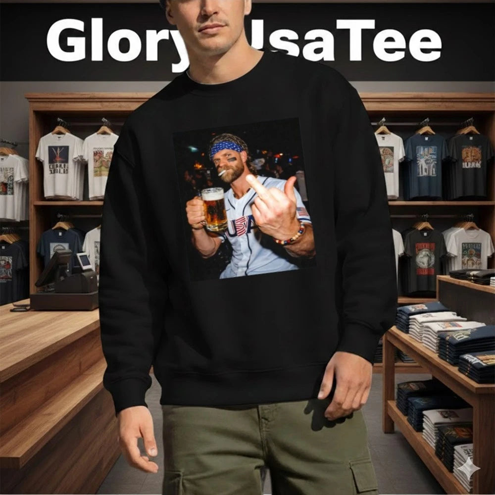 Bryce Harper Team USA WBC after hours middle finger T-Shirt