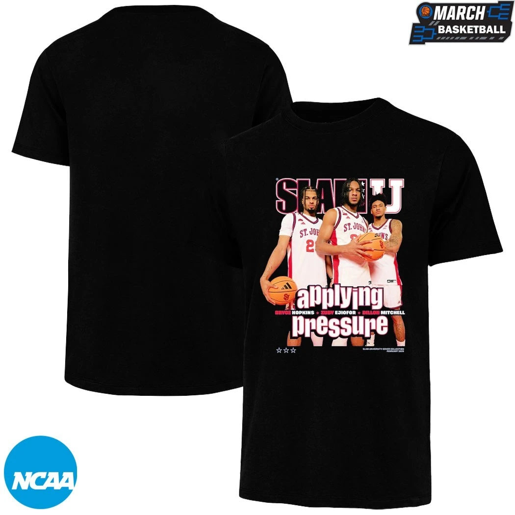 Bryce Hopkins Zuby Ejiofor And Dillon Mitchell St John’s Red Storm SlamU Applying Pressure T-shirts