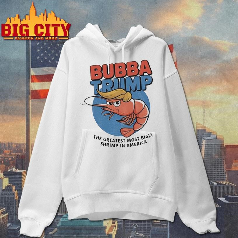 Bubba Trump Greatest Bigly Shrimp America funny parody USA logo shirt